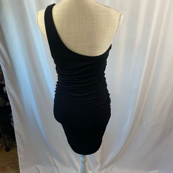 New L’Space Alana Black One Shoulder Mini Dress Woman’s Sz Large NWOT - Picture 5 of 14